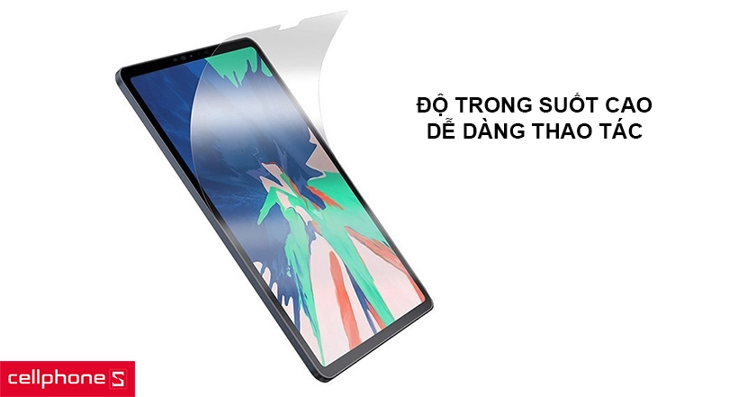 Chất liệu PET mềm dẻo, độ trong suốt cao, dễ dàng thao tác