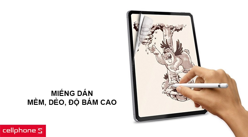 Chất liệu PET – Mềm, dẻo, độ bám cao