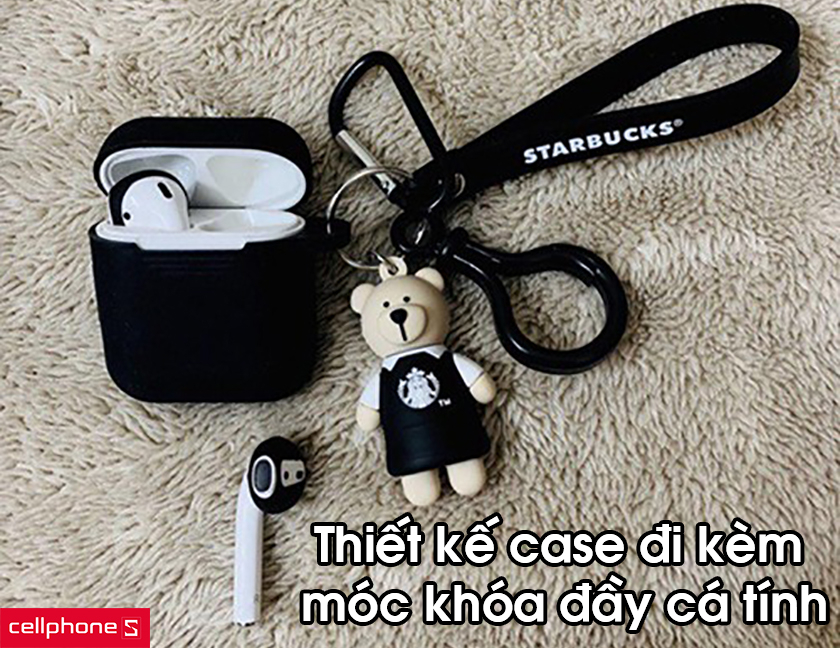 Thiết kế case in kèm móc khóa nhiều màu sắc và đầy cá tính