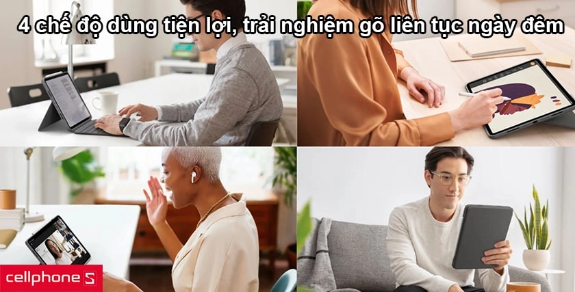 Bao da iPad Pro 12.9 2021 Logitech Combo Touch