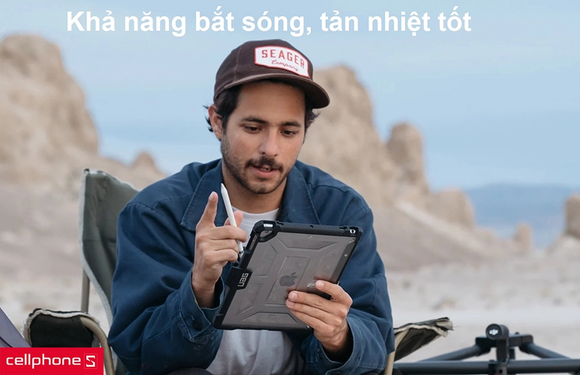 tản nhiệt tốt nhờ thiết kế rãnh ở mặt trong