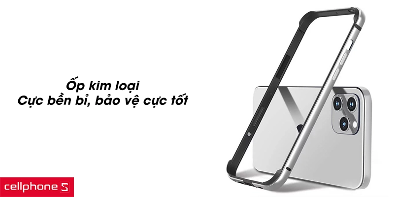 Ốp lưng iPhone 14 Pro Max bằng kim loại (nhôm, thép,...)