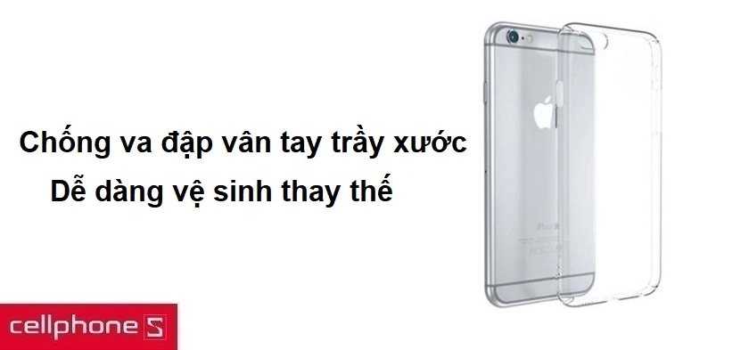 Chống va đập vân tay trầy xước, dễ dàng vệ sinh thay thế