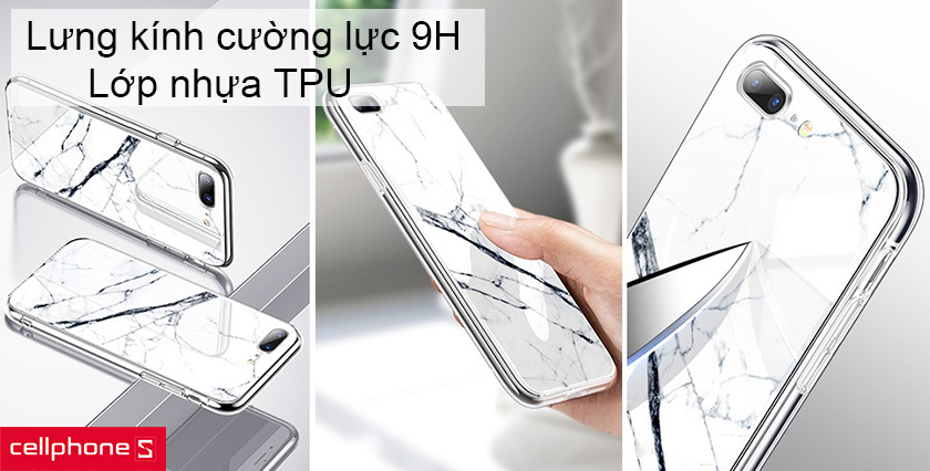 Chất liệu thủy tinh AGC cao cấp, viền TPU dẻo dai