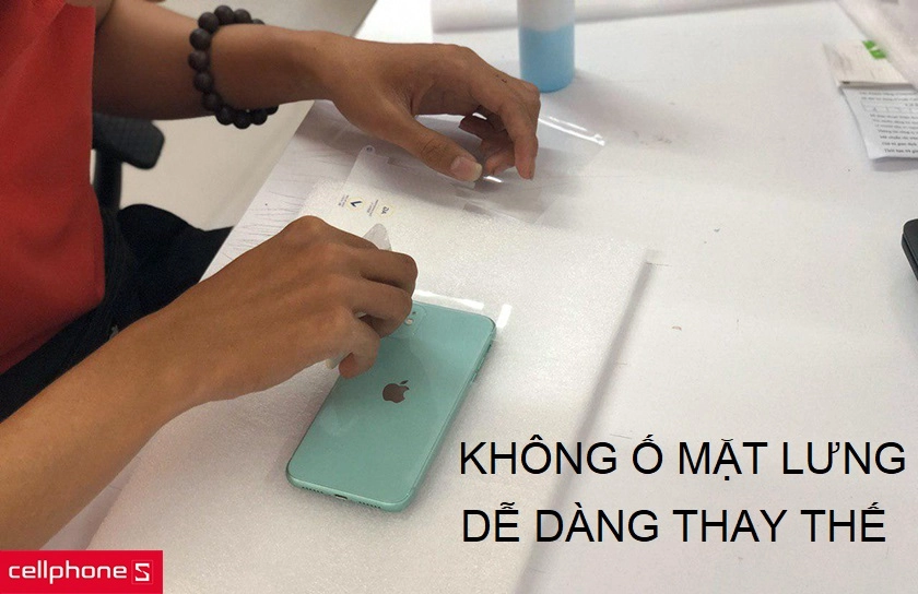 Dễ dàng thay thế, không bị ố mặt lưng