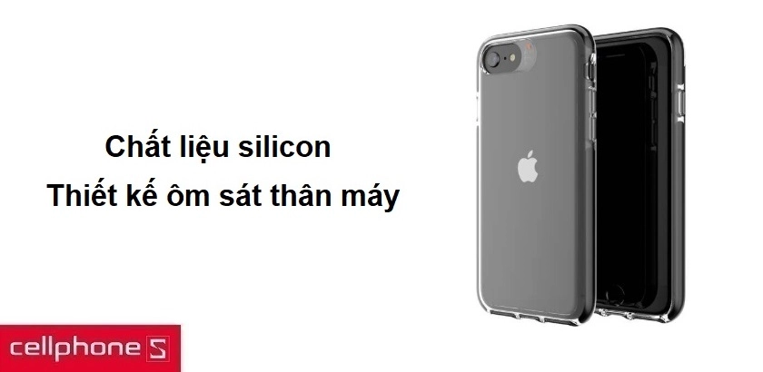 Chất liệu silicon, thiết kế ôm sát thân máy