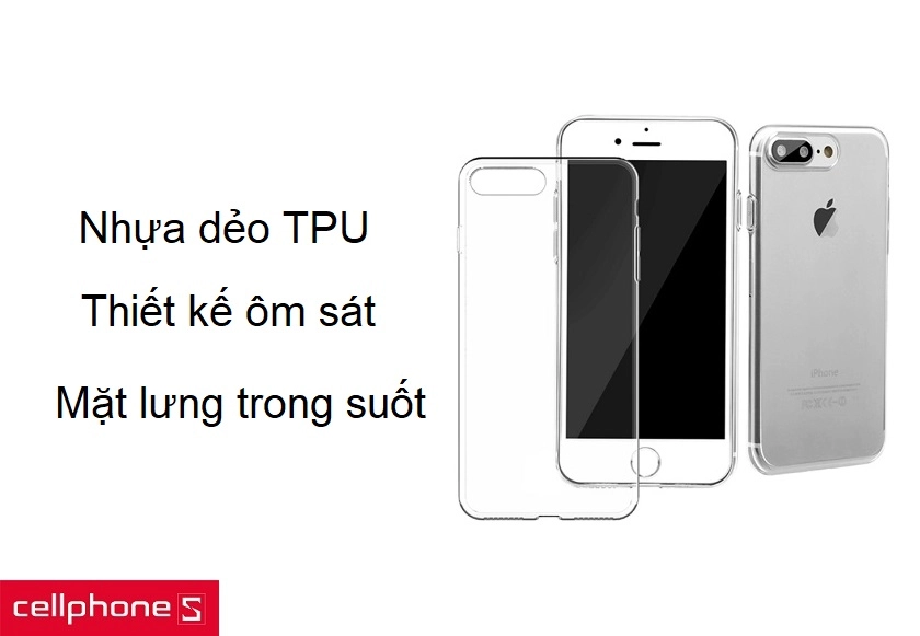 Ốp lưng chống trầy xước bám bụi và vân tay, phím chứng năng làm dày bấm êm ái