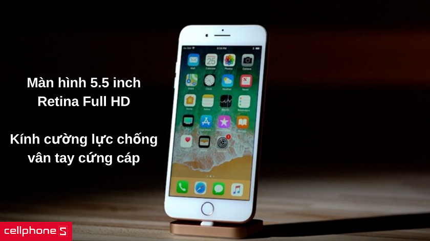 Chi tiết về màn hình cứng cáp & thời thượng của iPhone 7/8 Plus