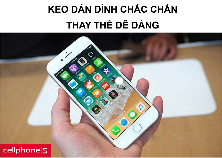 Keo dán dính chắc chắn và thay thế dễ dàng cùng khả năng trượt nước nhẹ