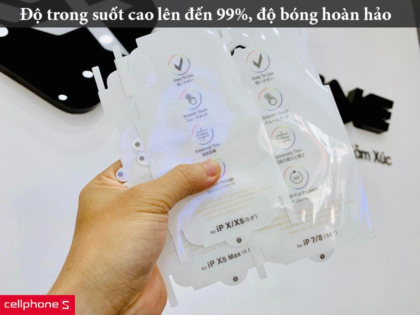 Độ trong suốt cao, độ bóng hoàn hảo tăng thêm vẻ đẹp cho máy