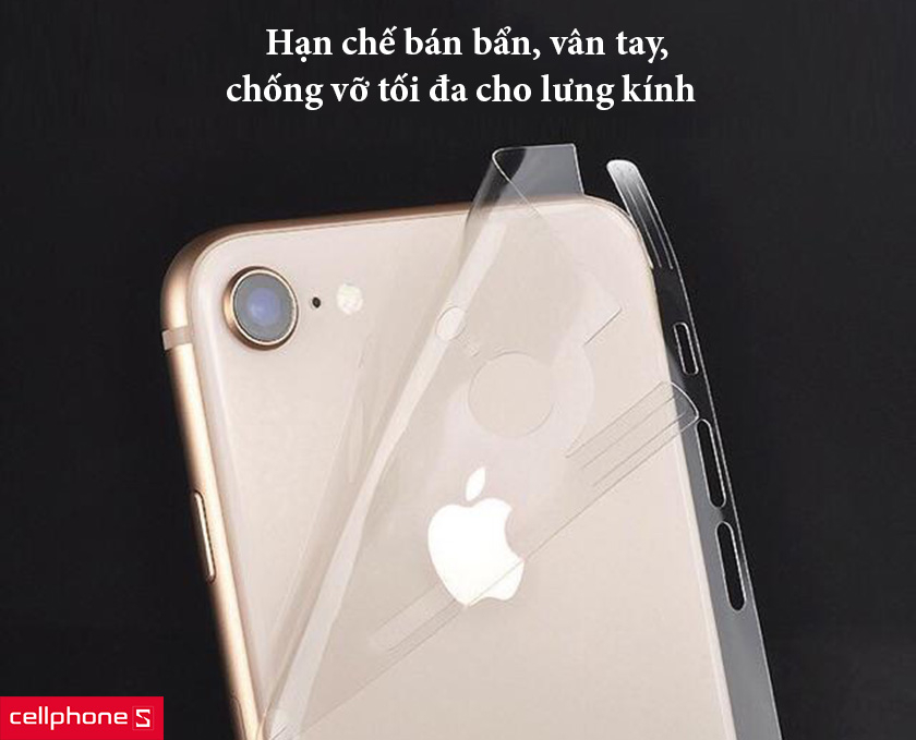 Hạn chế bán bẩn, vân tay, chống vỡ tối đa cho lưng kính