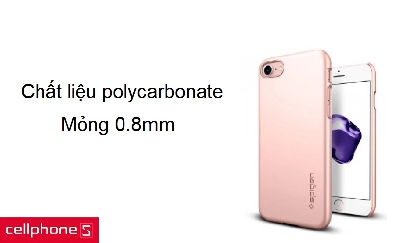 Chất liệu polycarbonate cao cấp, mỏng 0.8mm