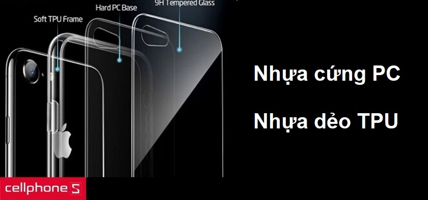 Thiết kế bảo vệ góc máy và viền bằng nhựa dẻo TPU mềm mại