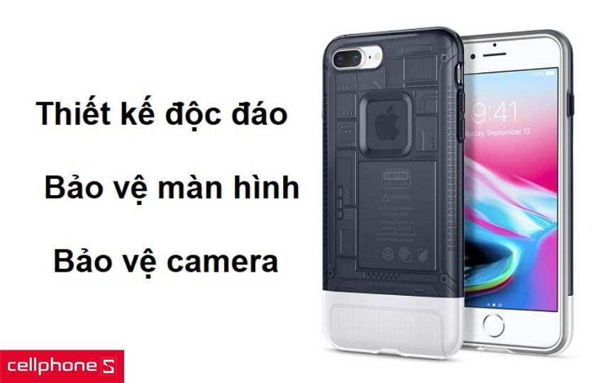 Thiết kế vừa vặn, độc đáo và nâng bảo vệ màn hình và camera