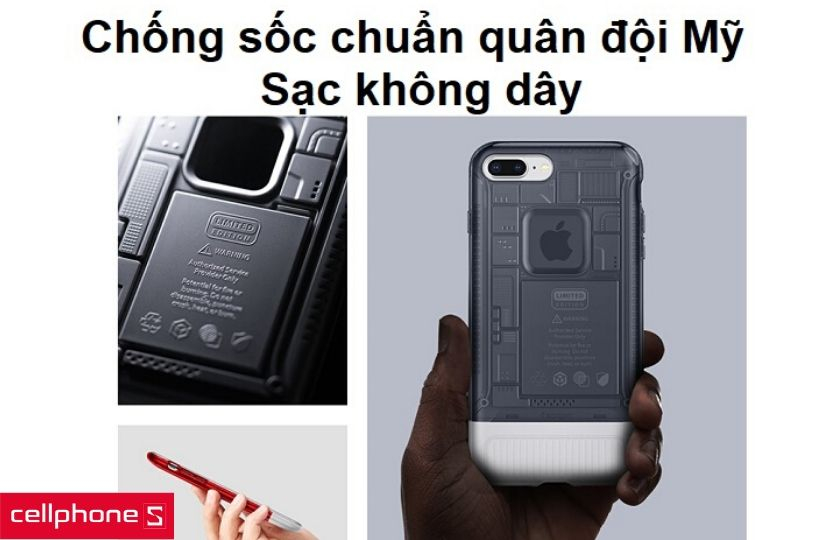 Sạc không dây và khả năng chống va đập đạt chuẩn quân đội Mỹ