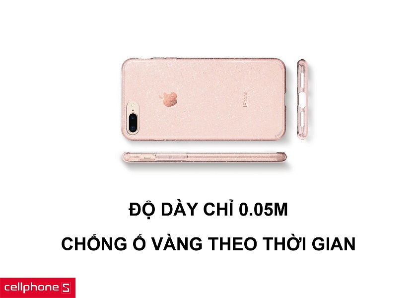 Thiết kế mỏng với độ dày 0.05m ôm chắc chắn và việc chống ố vàng theo thời gian