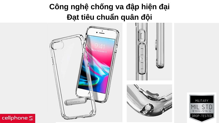 Công nghệ Air Cushion cho độ chống va đập đạt chuẩn quân đội