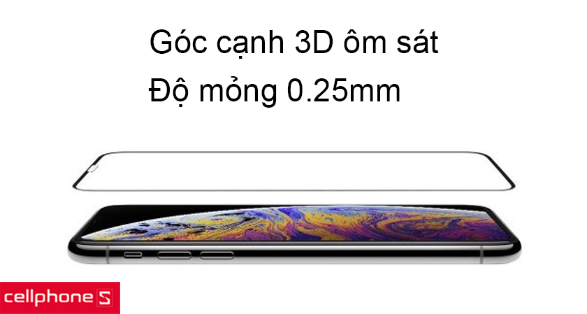 bo viền tỉ mỉ, chính xác cùng độ mỏng 0.25mm