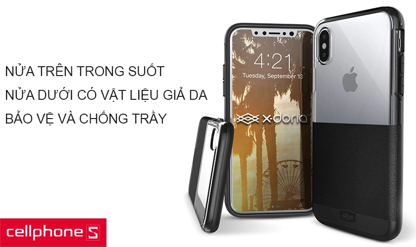  Lớp vật liệu giả da ở nửa thân dưới của ốp còn tạo vẻ ngoài sang trọng, cao cấp