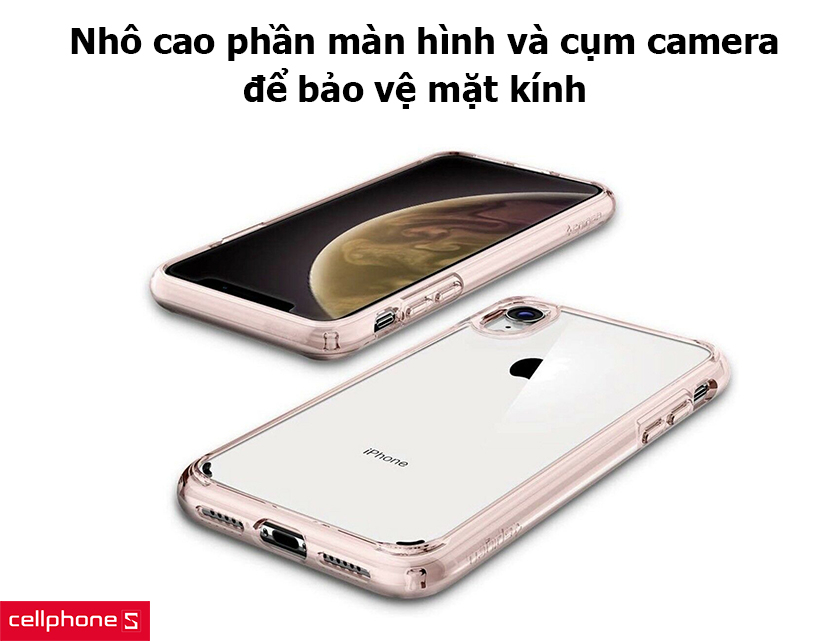 Nhô cao phần viền màn hình và cụm camera