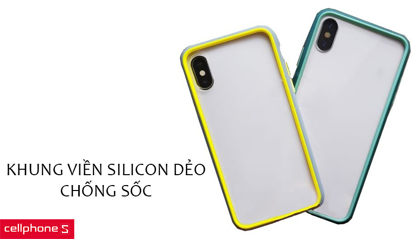 Khung viền Silicon dẻo chống sốc, ôm sát
