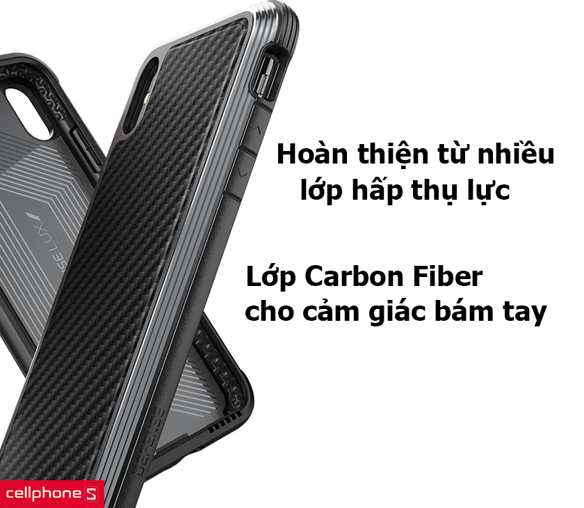 Hoàn thiện từ nhiều lớp hấp thụ lực, cảm giác bám tay