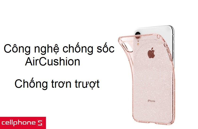 Công nghệ chống sốc độc quyền AirCushion, chống trơn trượt