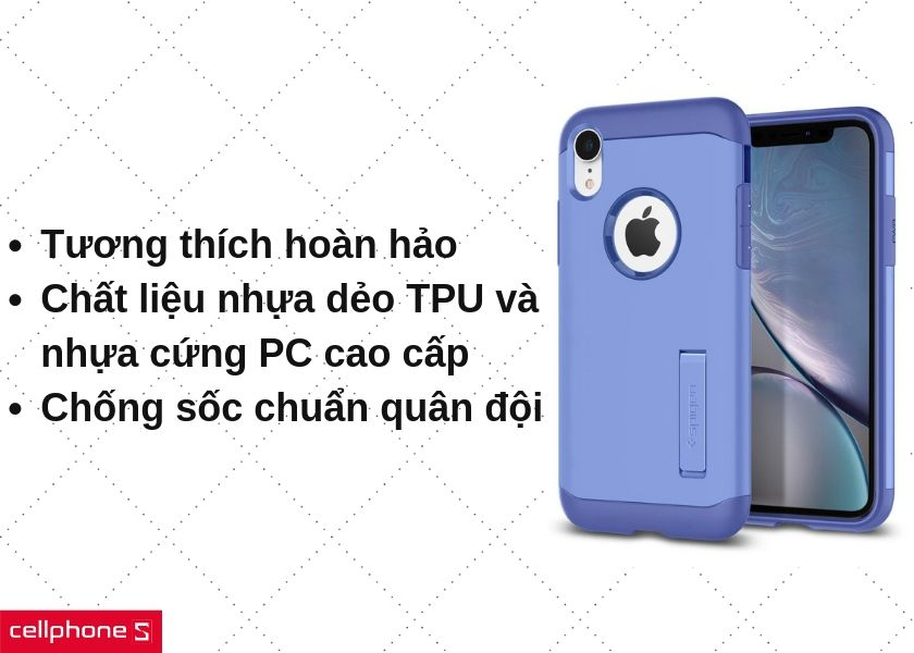 Tương thích hoàn hảo, phản hồi xúc giác tốt cùng chất liệu nhựa dẻo TPU và nhựa cứng PC cao cấp, đảm bảo khả năng bảo vệ toàn diện