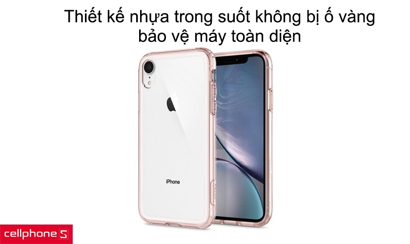 Thiết kế nhựa trong suốt không bị ố vàng, bảo vệ máy toàn diện