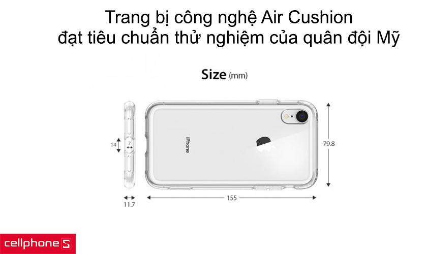 Trang bị công nghệ Air Cushion, đạt tiêu chuẩn thử nghiệm cua quân đội Mỹ