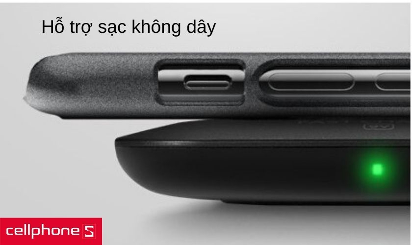 Các vị trí phím bấm vật lý được cắt gọt chính xác cùng khả năng hỗ trợ sạc không dây