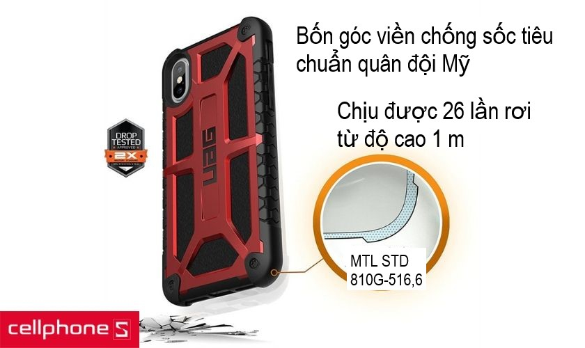 bốn góc viền chống sốc