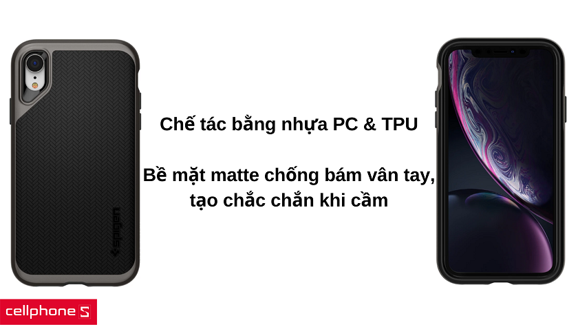 Mang vẻ ngoài hầm hố với chất liệu nhựa PC và TPU