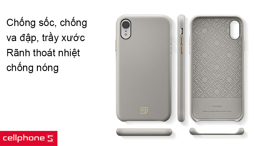Chống va đập, chống sốc tốt, rãnh thoát nhiệt giúp iPhone Xr không bị nóng