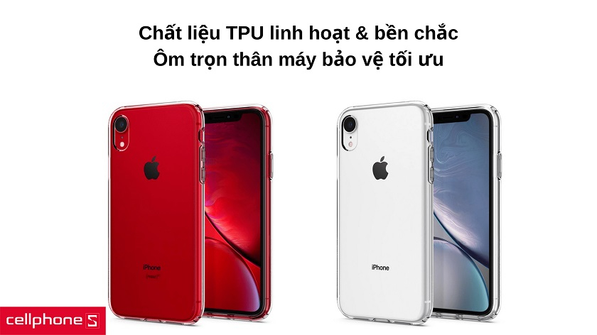 Làm từ nhựa TPU linh hoạt & bền chắc, có yếu tố định hình cao cùng thiết kế chính xác