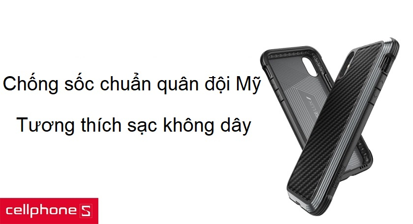 Chống sốc đạt chuẩn quân đội Mỹ, tương thích sạc không dây