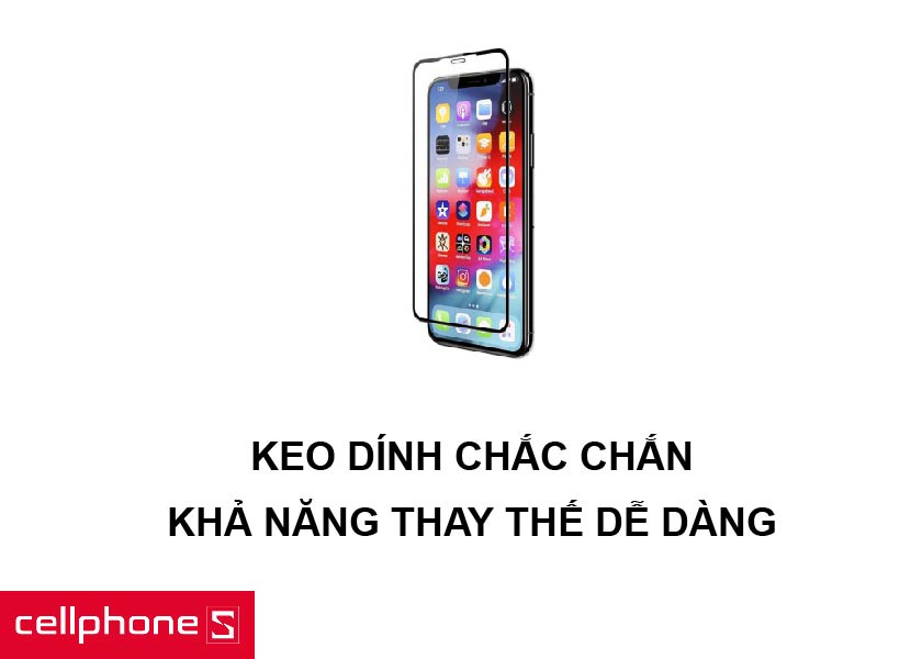 Keo dán bám chắc cùng khả năng thay thế miếng dán mới đơn giản