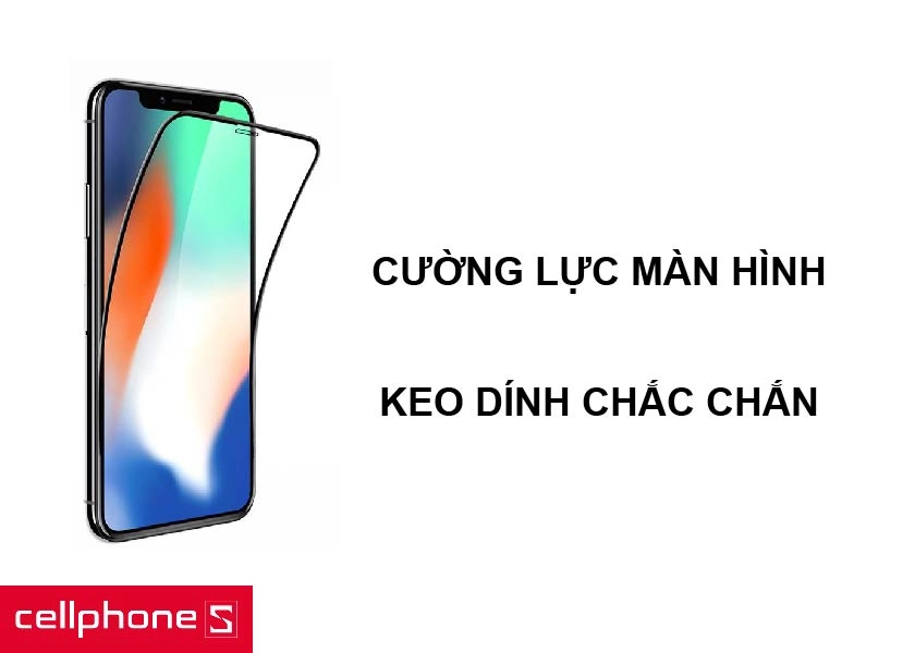Miếng dán cường lực chống vỡ màn hình và keo dính chắc chắn tuyệt đối