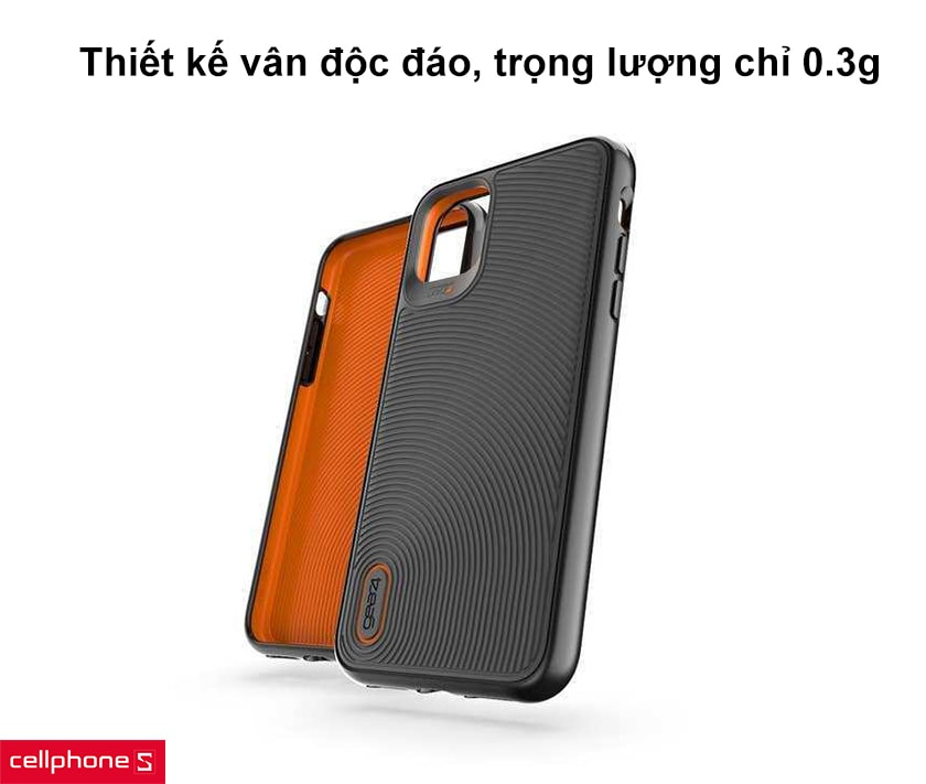 Thiết kế vân độc đáo, trọng lượng chỉ 0.3g