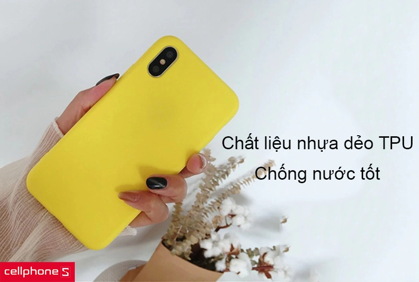 Chất liệu nhựa dẻo TPU bền bỉ, chống nước tốt