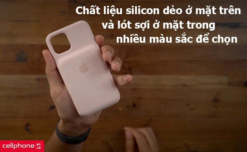 Chất liệu silicon dẻo ở mặt trên và lót sợi ở mặt trong, nhiều màu sắc để bạn lựa chọn, kích hoạt camera nhanh chóng