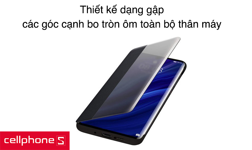 Thiết kế dạng gập, các góc cạnh bo tròn ôm toàn bộ thân máy