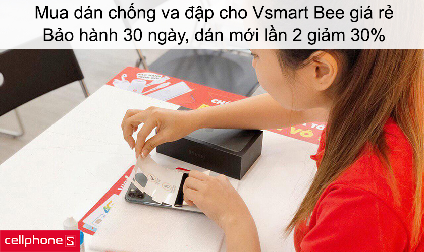 Mua dán chống va đập full màn hình cho Vsmart Bee giá rẻ chính hãng