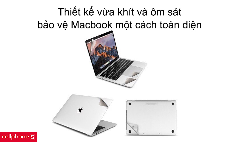 Thiết kế vừa khít và ôm sát, bảo vệ Macbook một cách toàn diện