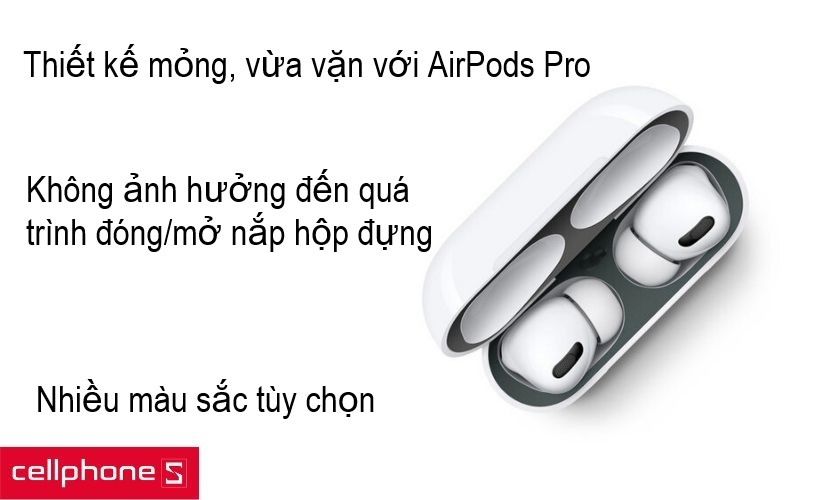 Thiết kế mỏng, vừa vặn với tai nghe e cùng nhiều màu sắc lựa chọn