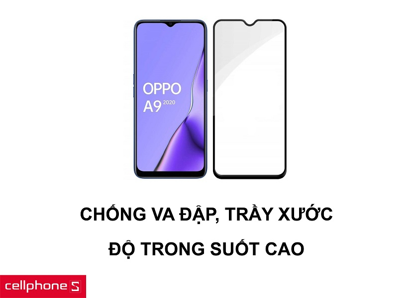 Chống va đập và trầy xước cao cùng độ trong suốt cao không làm giảm độ nét