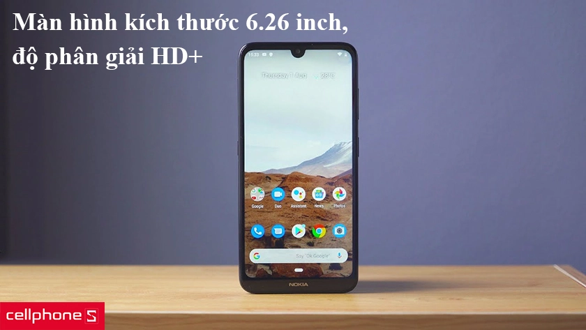 Nokia 3.2 – Màn hình kích thước 6.26 inch, độ phân giải HD+