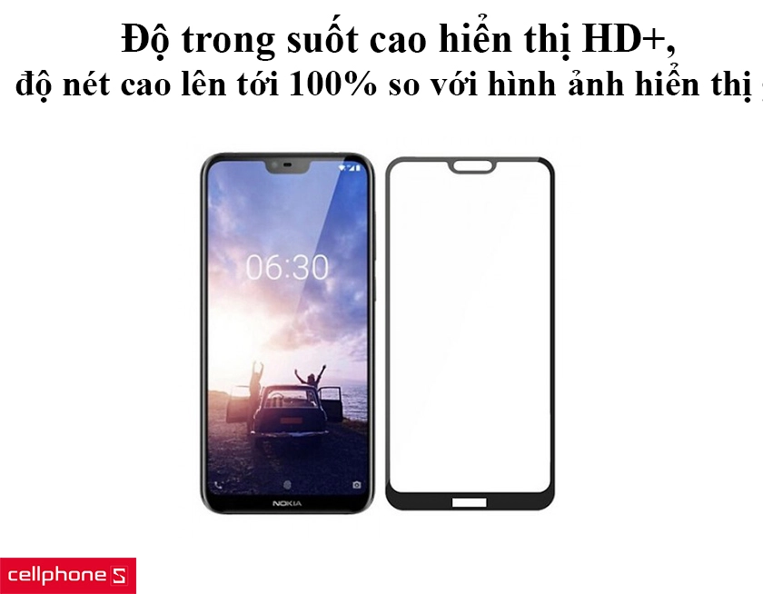 Độ trong suốt cao hiển thị HD+