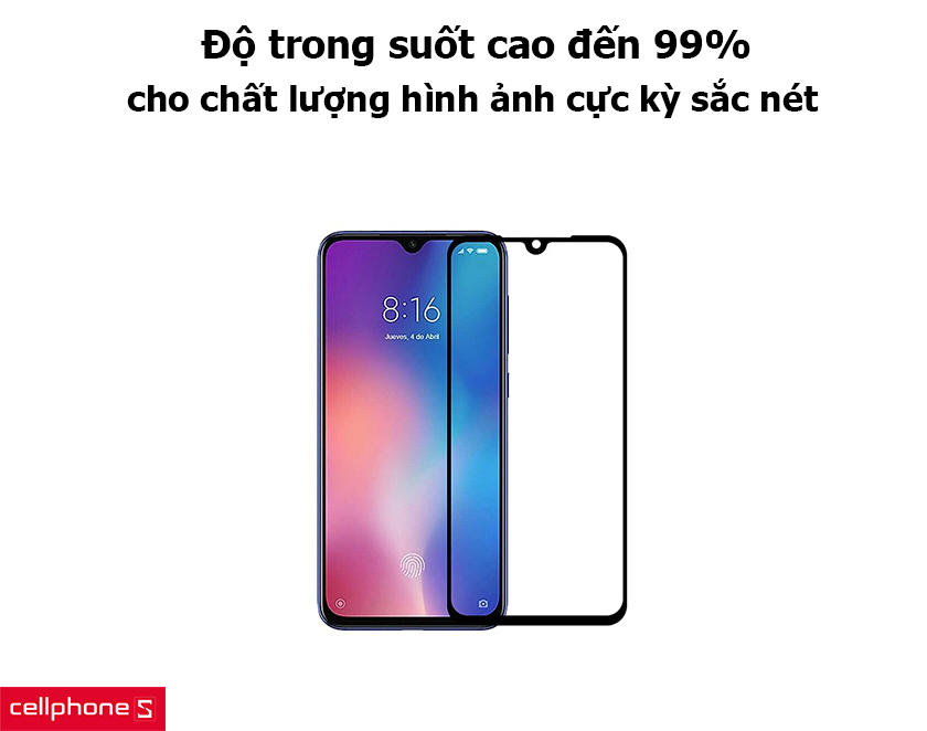 độ trong suốt gần như là hoàn hảo, lên đến 99%
