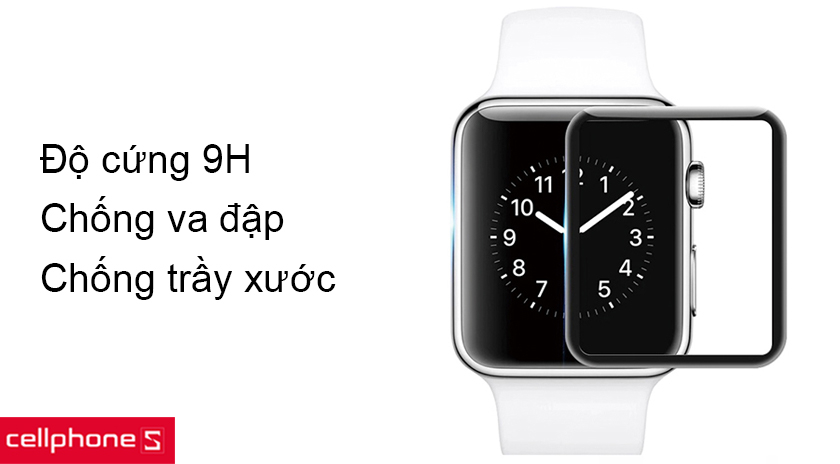 Độ cứng 9H chống va đập, trầy xước, khả năng hạn chế bám vân tay tốt